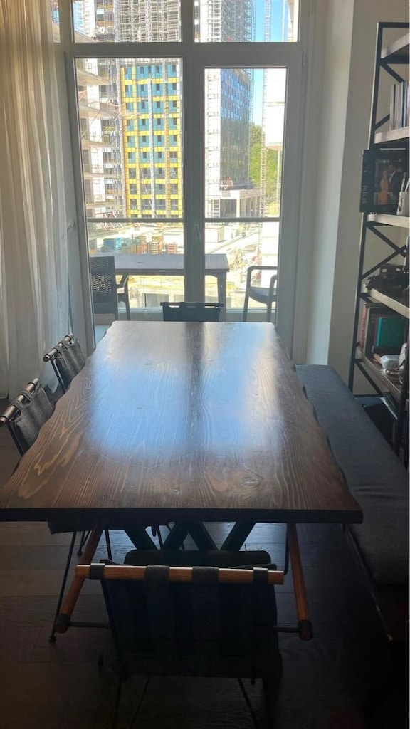 180 × 90 cm Yemek Masası Takımı — 4 Sandalye ve Bench - 2