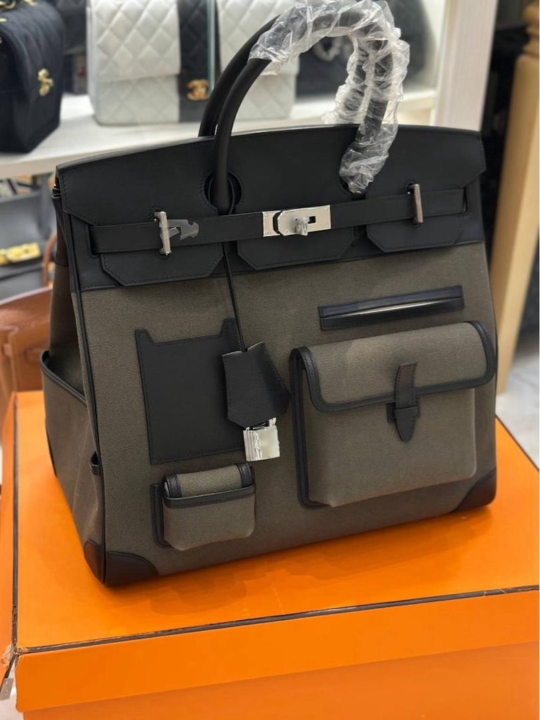 Hermes Birkin Cargo 50 Haki Yeşil Çanta - 8