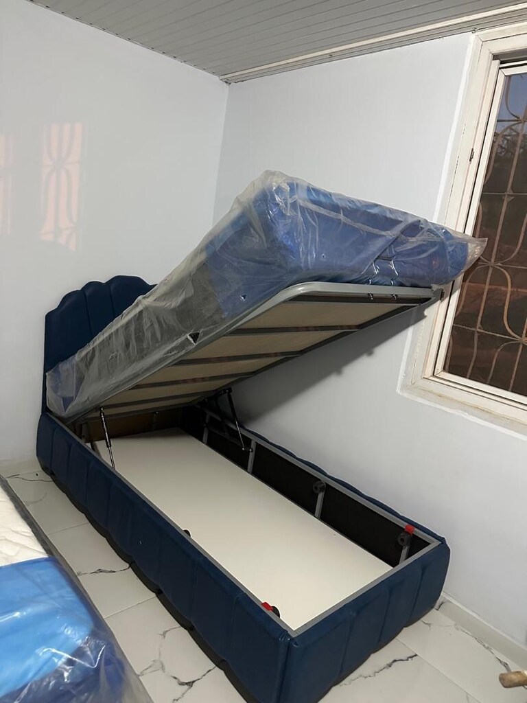ultra lüks tek kişilik baza başlık petli yatak sıfır ürün ambalıjında - 9