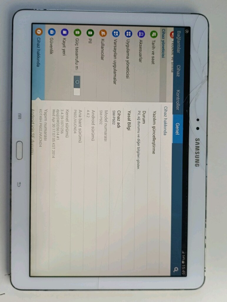 Samsung SM _P602 10 inçlik tablet - 4