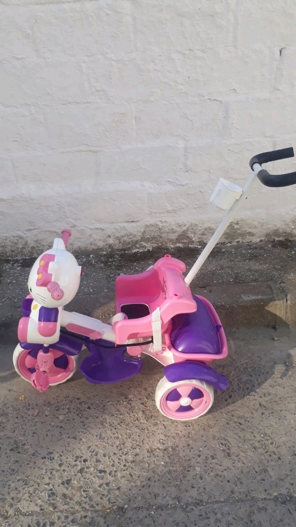 Hello kitty çocuk bisikleti 3 tekerlekli - 2