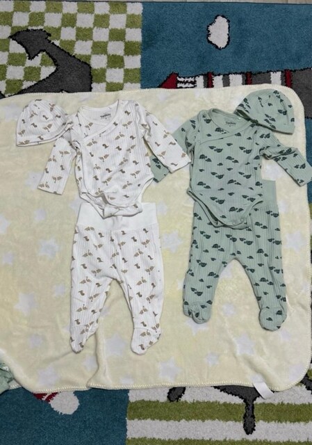 3 aylık Bebek Erkek 2'li Takım, Uzun Kollu