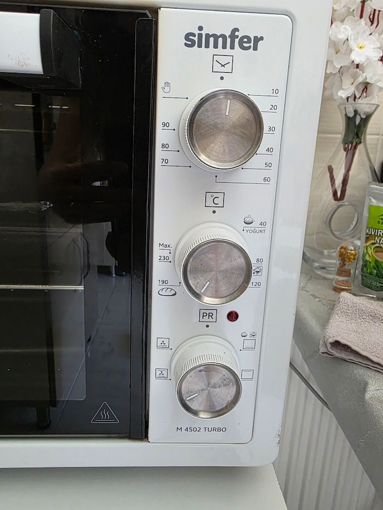 Simfer 4502 Beyaz 45 LT Turbo Fan Mini / Midi Fırın - 5