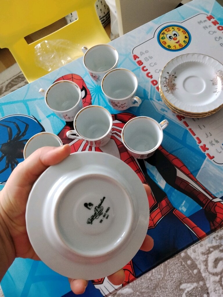 güral porselen 6 kişilik fincan takımı sıfır
