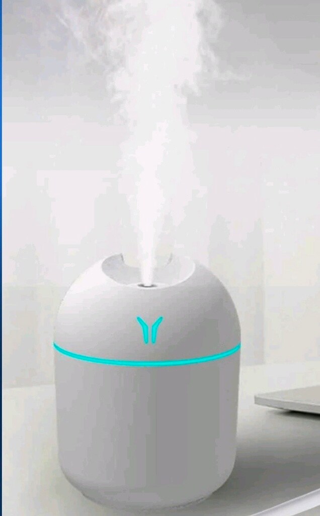 220 ml Hava Nemlendirici LED Işıklı Aroma Difizörü H2O. BEYAZ. - 7
