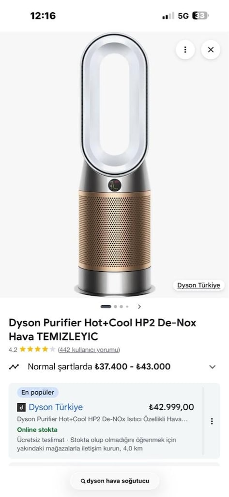 DYSON HAVA TEMİZLEYİCİ - 3