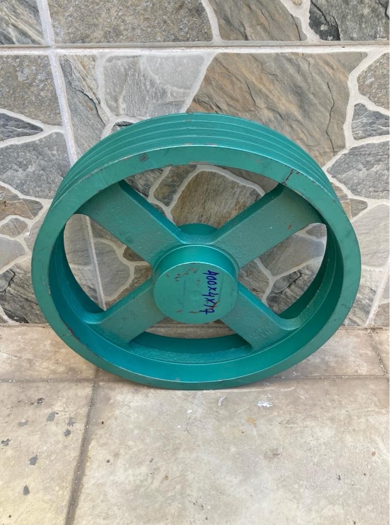 400 V Kasnak Döküm 4 Kanal 400x4x17 Kasnağı 400-4-17 Pompa Dürbün 17 - 3