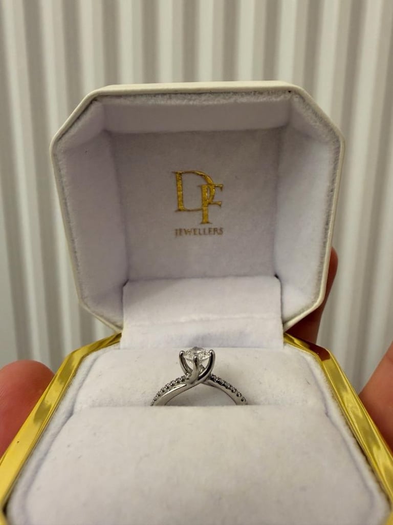DF Jewellers Lab-Grown Pırlanta Tektaş Yüzük – Hollandadan Alındı - 3