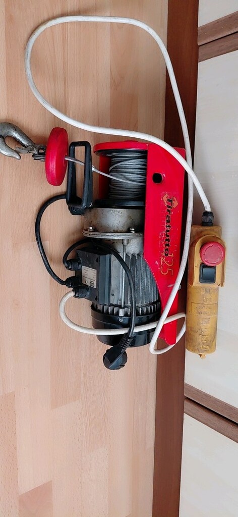 elektirikli balkon vinci 250kg yük taşır bir sorunu yok - 2