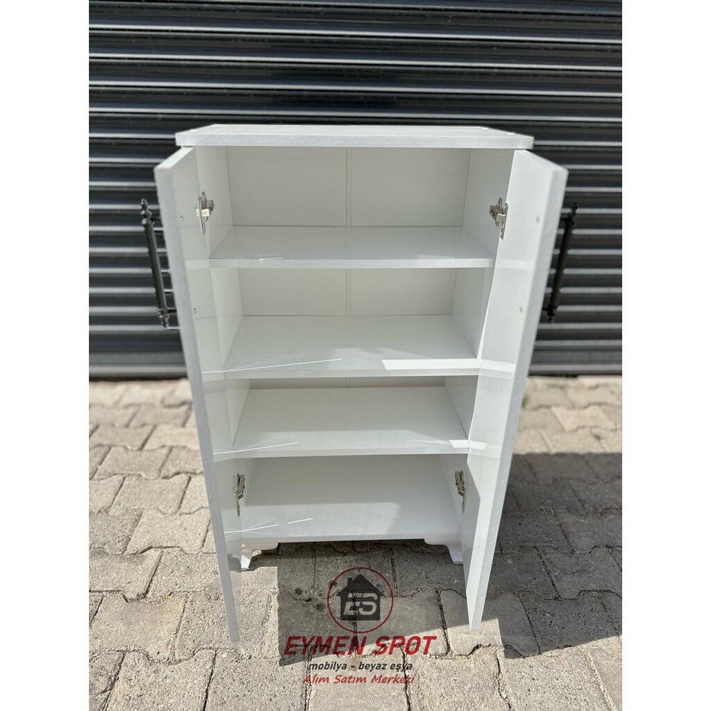 Sıfır Ahşap 2 Kapaklı 4 Raflı Ayakkabılık - 2