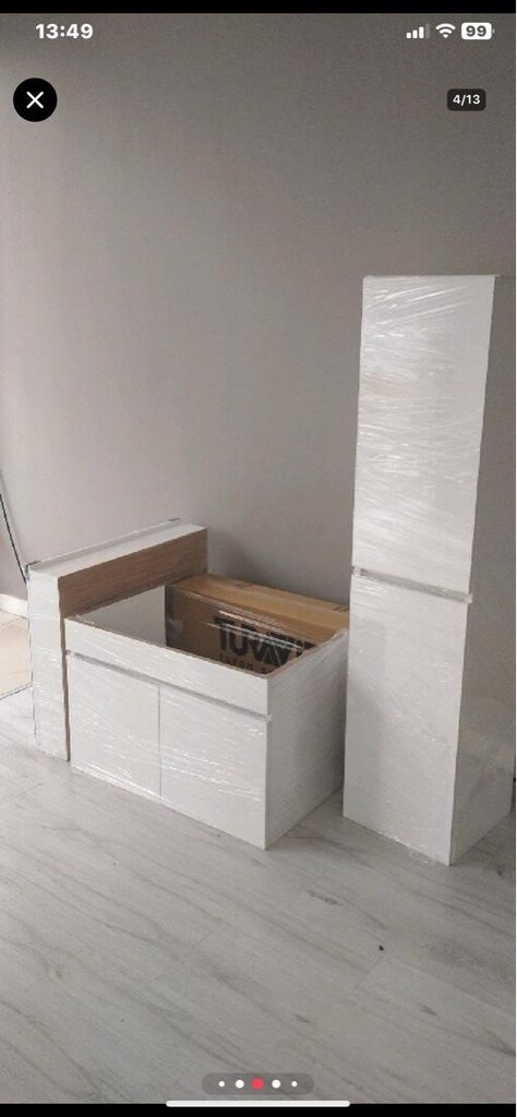80 cm Banyo dolabı-35 cm Boy dolabı(komple mdf)Sıfır üründür… - 4