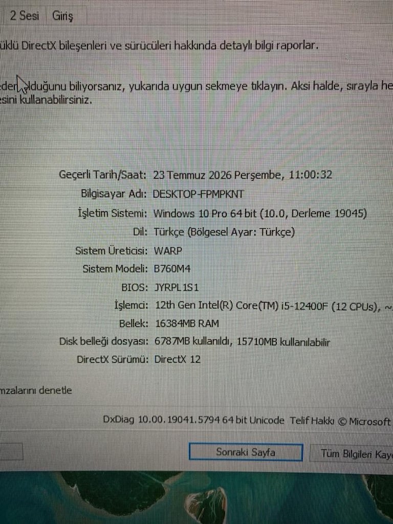Oyun Bilgisayarı i5-12400F Asus 4060 beyaz donanımlar - 18