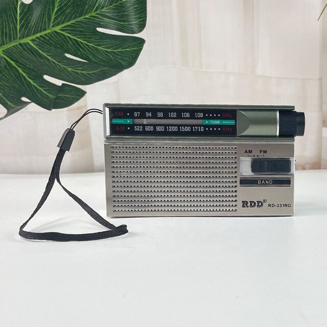 Mini Taşınabilir AM/FM Radyo Şarjlı Cep Radyosu Kulaklık Destekli