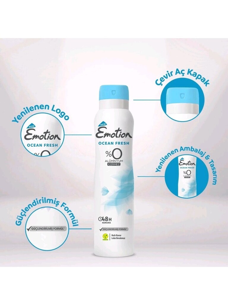 EMOTİON OCEAN FRESH KADIN DEODORANT - 3