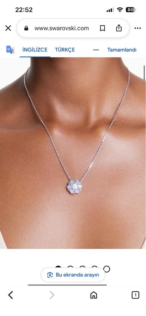 swarovski kolye — görsel 3/3