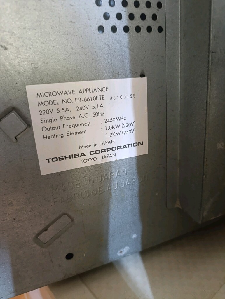 Mikrodalga ve Normal Fırın TOSHİBA - 4