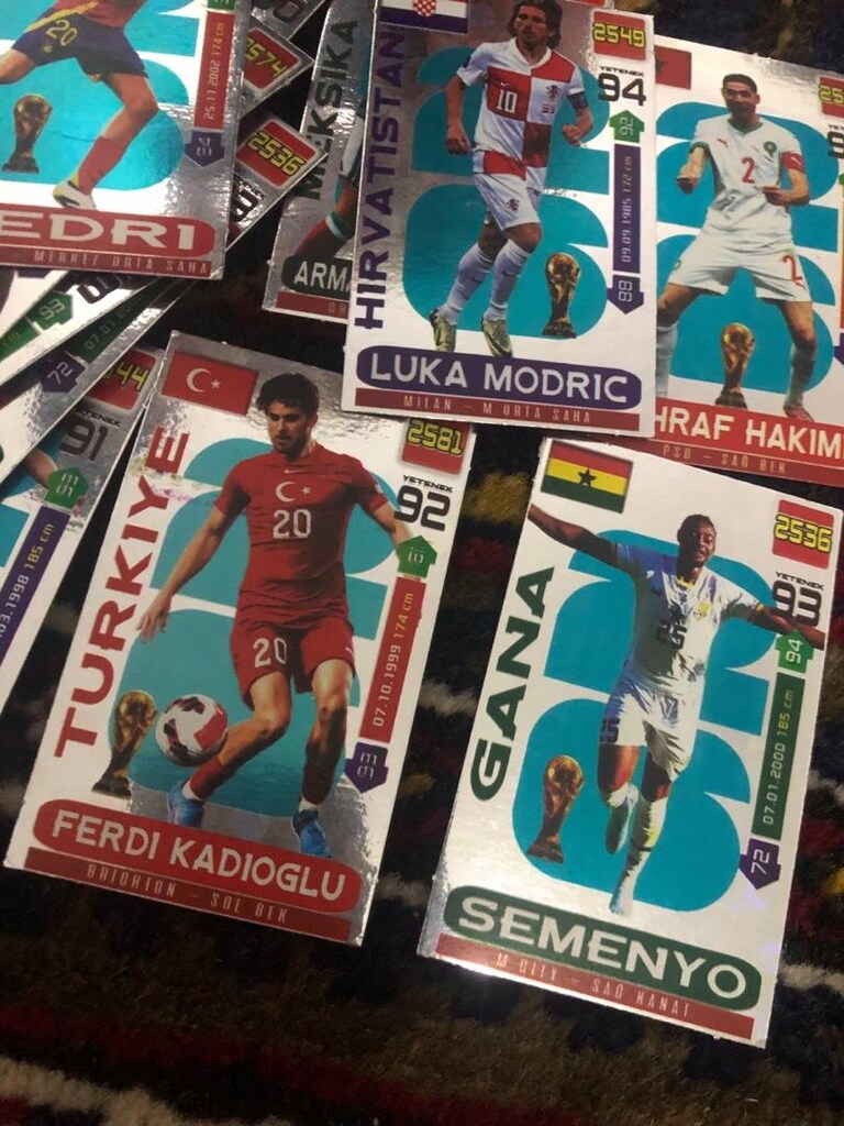 futbolcu kartları - 2