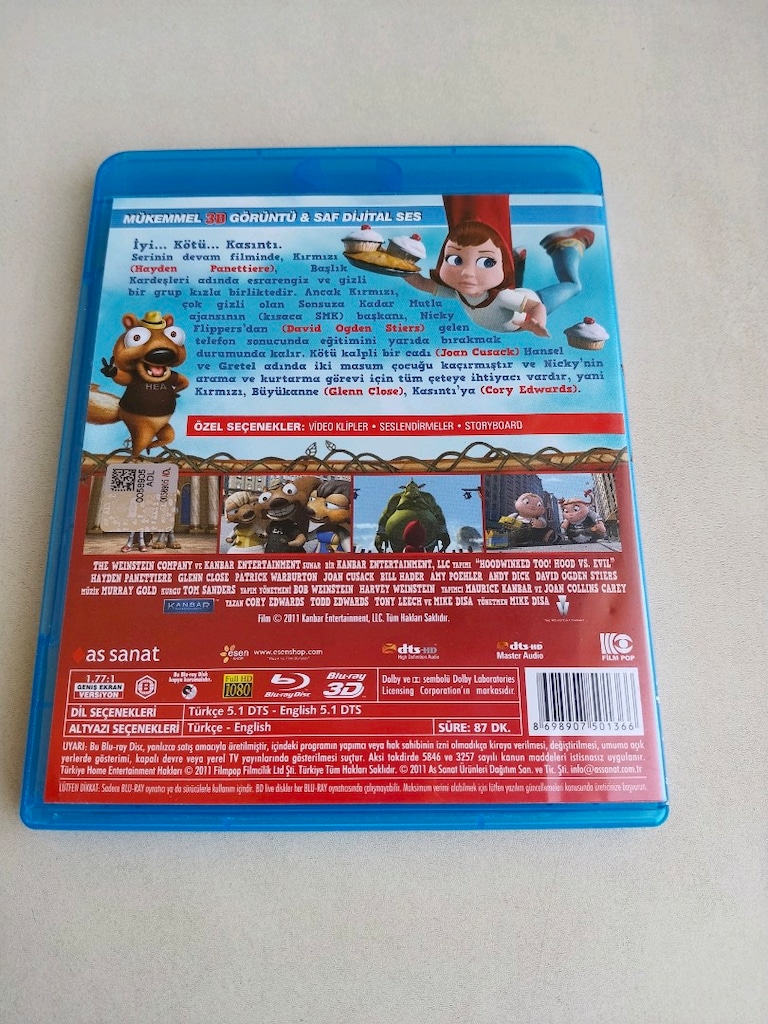 orijinal blu ray film 3d ve 2d birarada - 3