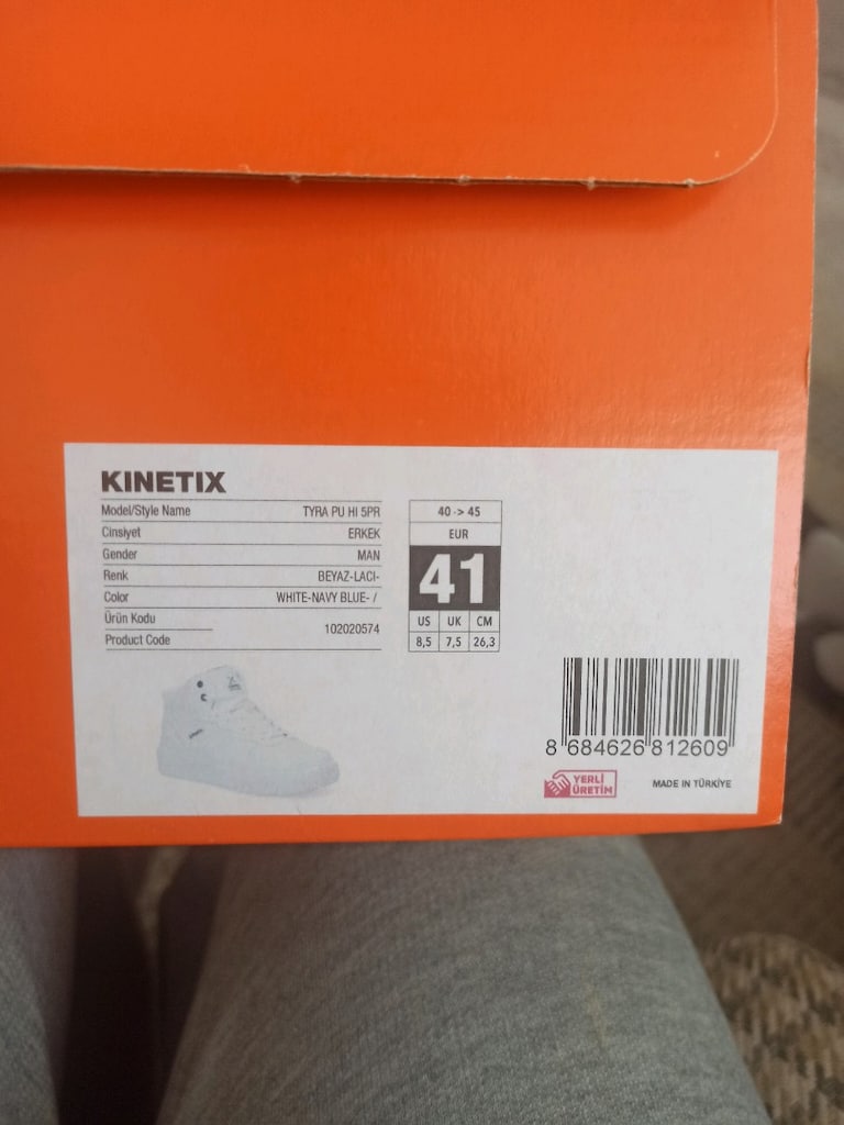 Kinetix TYRA PU HI 5PR Beyaz Erkek High Sneaker - 3