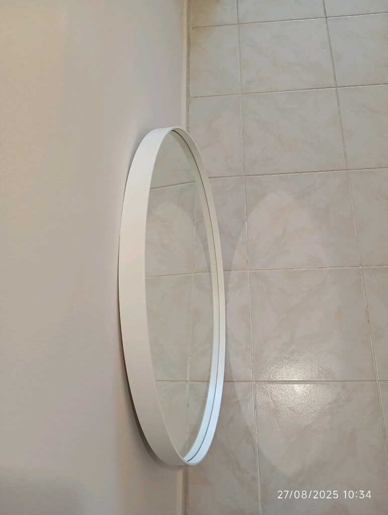 70*70 Ahsap Cerceve Yuvarlak Ayna - 3