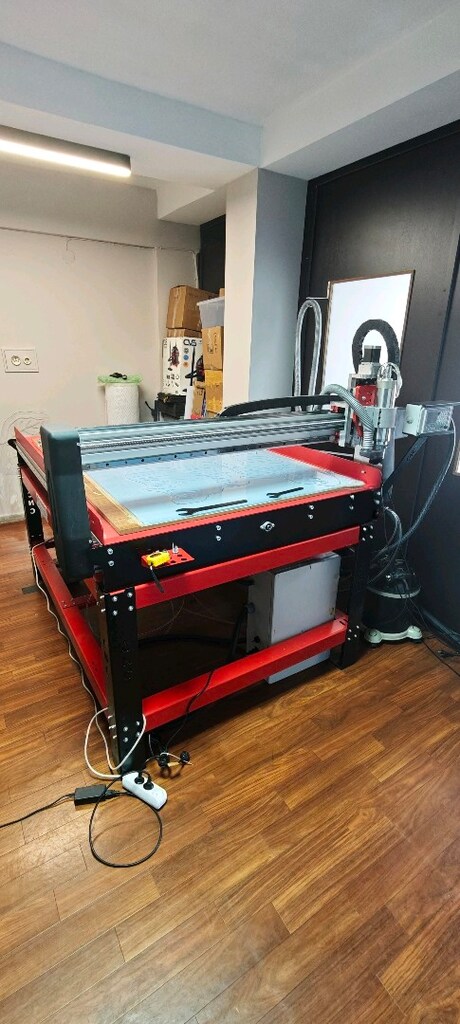 100/150cm Cnc Router, Su Soğutmalı Spindle Motor, Smc4 kontrol uniteli