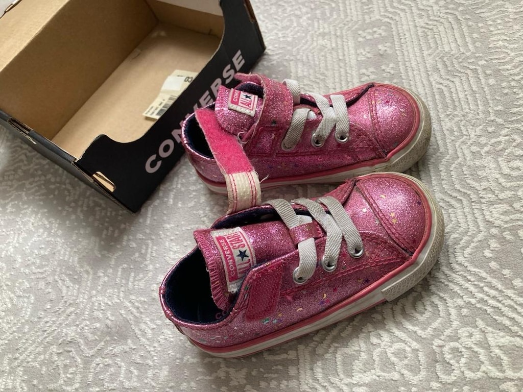 PEMBE SİMLİ BEBEK/ÇOCUK CONVERSE 22 NO - 6