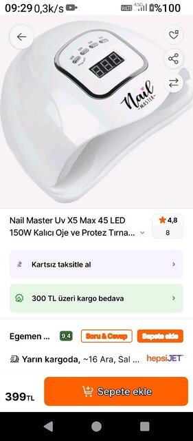Nail master oje kurutucu