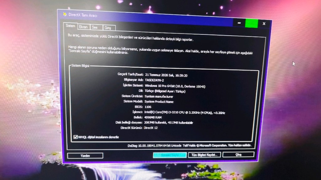 Intel i3-3210 4GB RAM 112GB SSD GT210 Masaüstü Bilgisayar - 8
