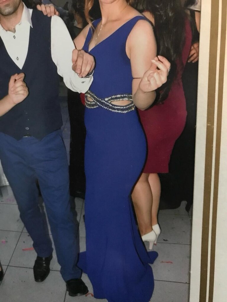 Gece mavisi tam balık izmir abiyesi - 2