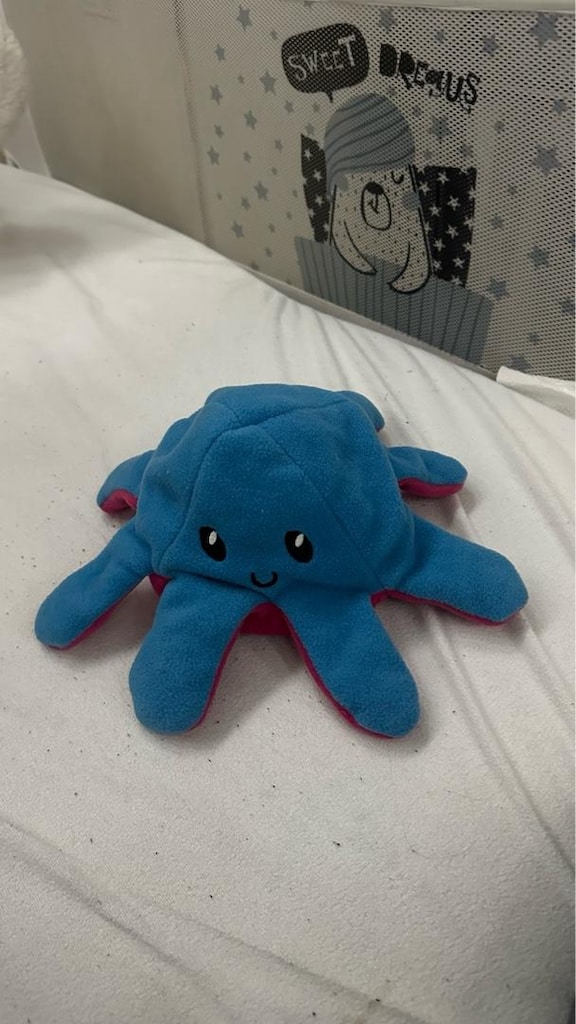 renkli ahtapot iki yönlü peluş - 2