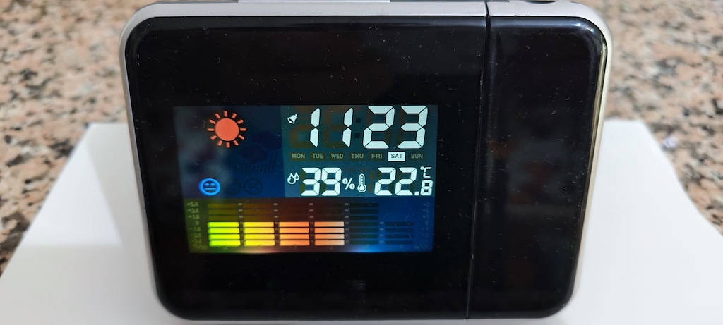 Hava Durumu İstasyonlu Projeksiyonlu Alarm Saati - 2