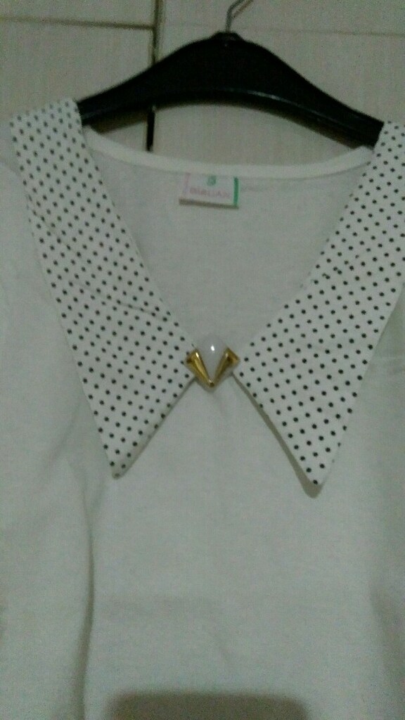 Beyaz renk Bluz M/ L Beden - 5