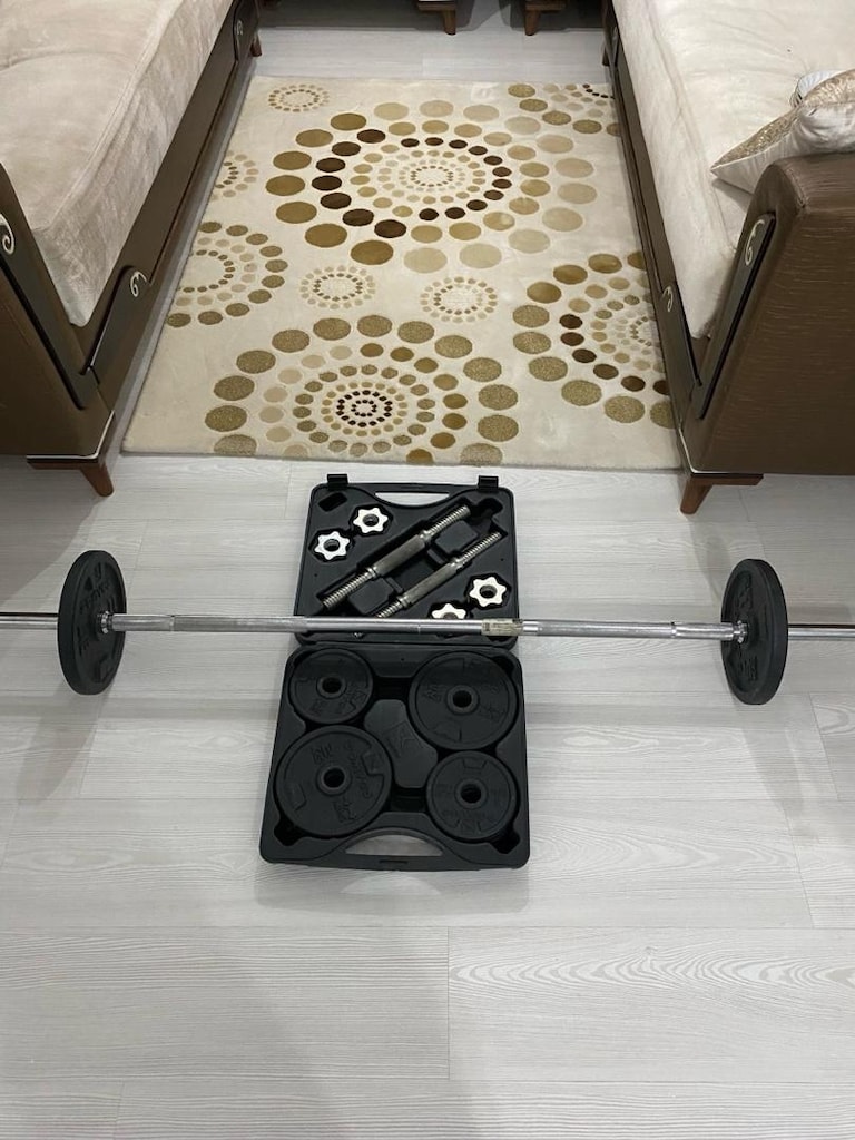 Dechatlon 20Kg Dambıl Seti ve 30Kg Halter