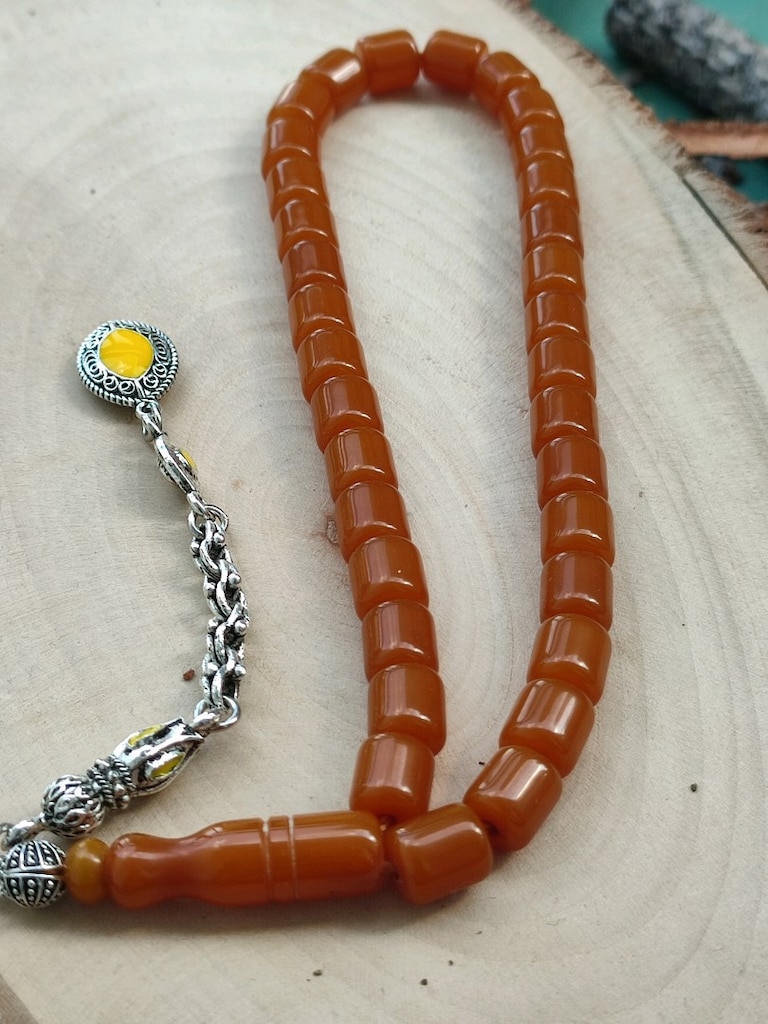 sıkma kehribar tesbih - 6