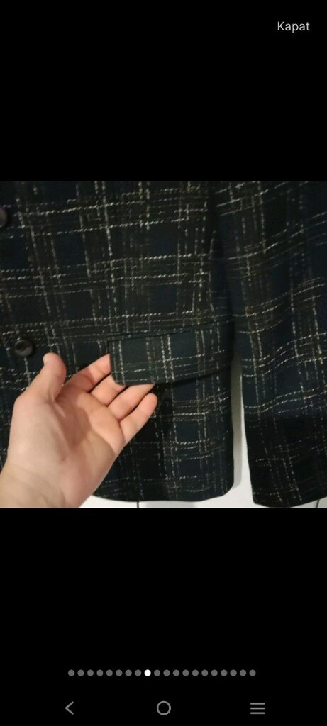 erkek ceket slim fit 46 beden - 9