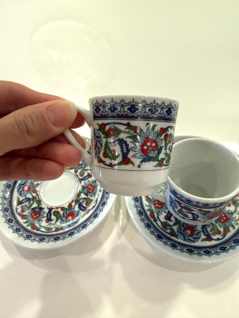 Yeni 2 kişilik güral porselen kahve fincanı - 4