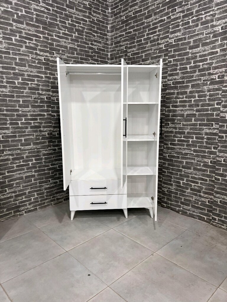 3 kapaklı mdf elbise dolabı - 2