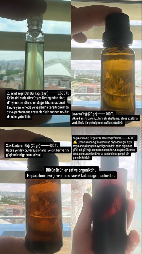 ORGANİK Odun ateşinde elde edilmiş ZÜMRÜT YEŞİLİ Gül yağı … - 3
