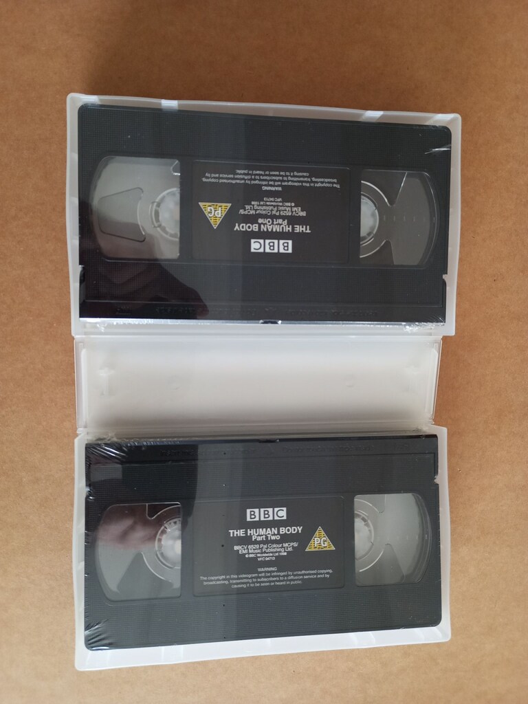 Sıfır,Jelatininde "The Human Body" Belgesel VHS Çift Kaset - 5