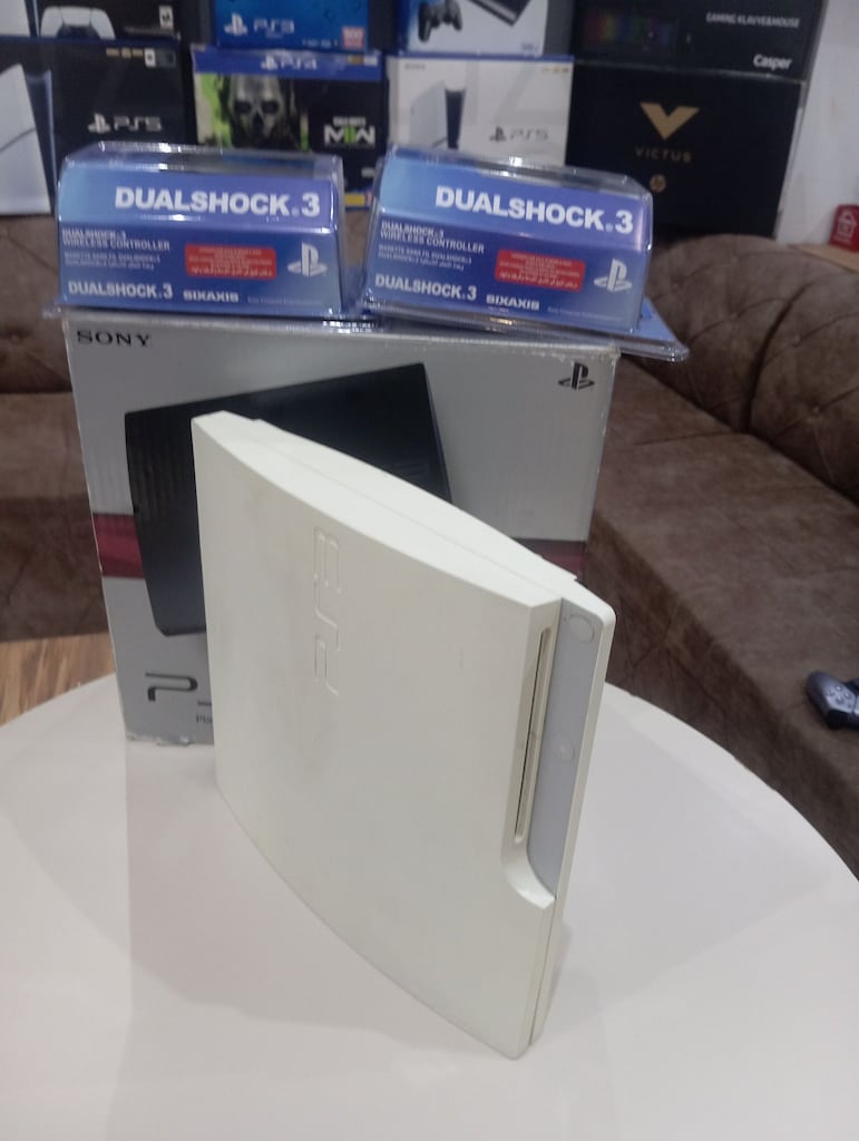 45 OYUNLU 2 KOLLU 3AY GARANTİLİ FULL OYUNLU PS3 SLİM - 2