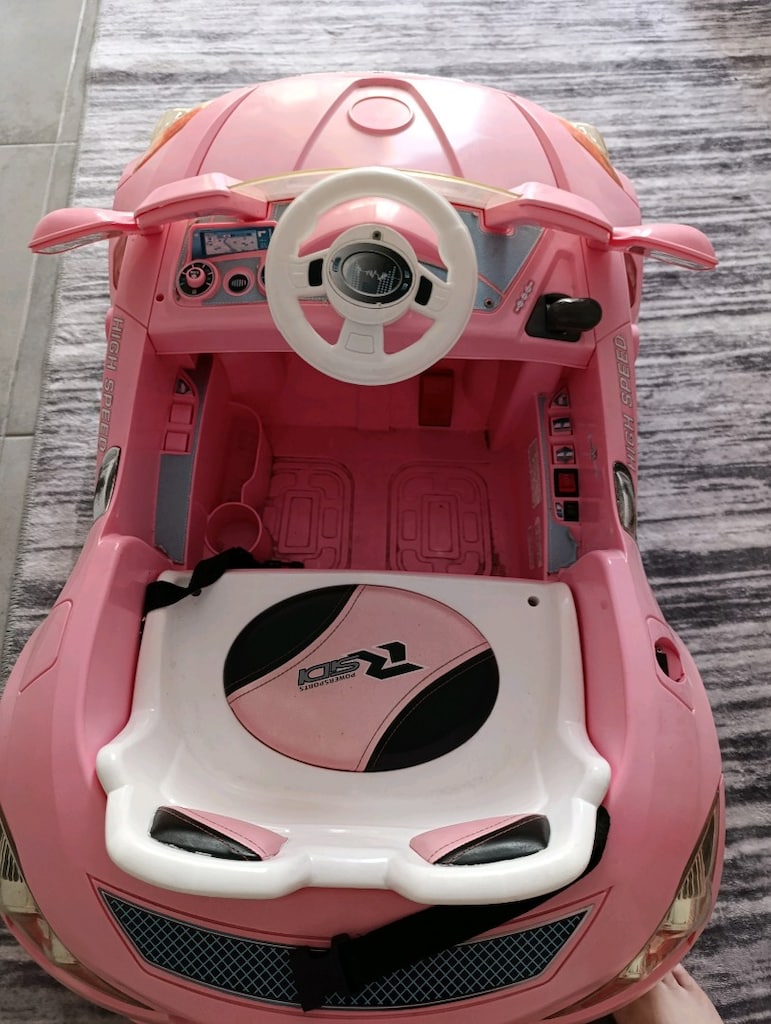 PEMBE AKÜLÜ ARABA 12 VOLT( AKÜSÜ BİTTİ) - 3