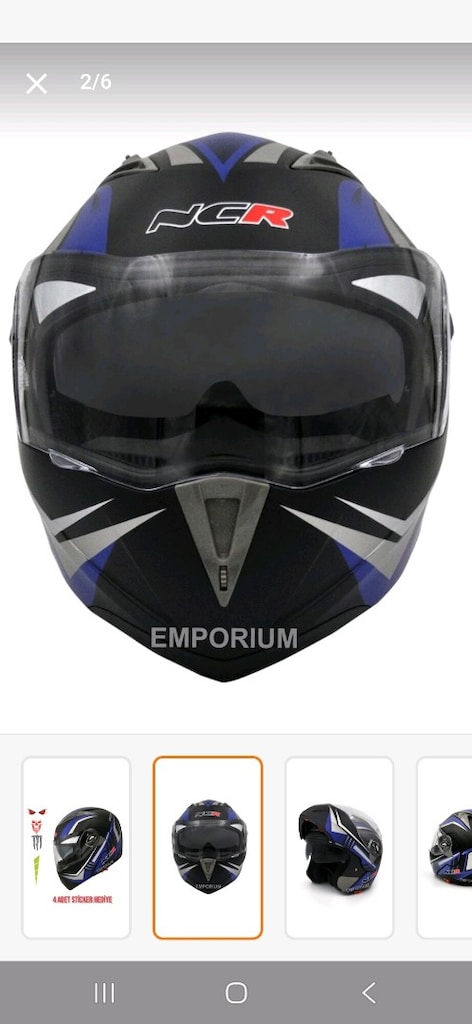 ncr çene açılır kask - 3
