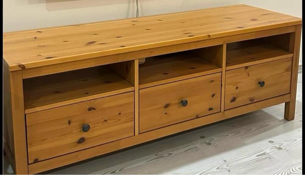 HEMNES TV ÜNİTE - ORTA SEHPA UZUN VE KISA - TV ÜSTÜ DUVAR RAFI SET - 4