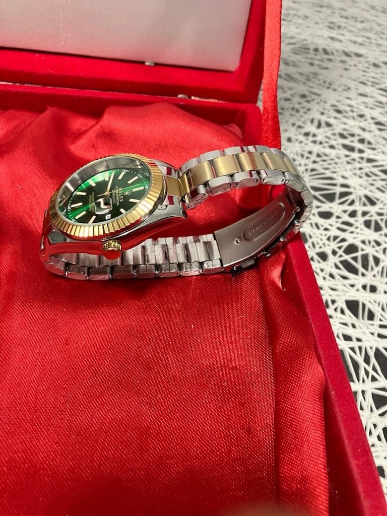 Rolex Oyster Perpetual Datejust Yeşil yarı otomatik erkek saat… - 7
