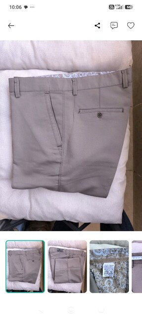 (YENİ)48 BEDEN BEJ RENK YAZLIK ERKEK PANTOLON