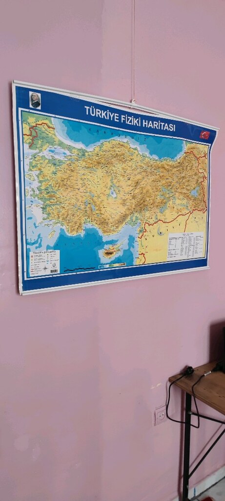 Türkiye fiziki ve siyasi haritası - 6