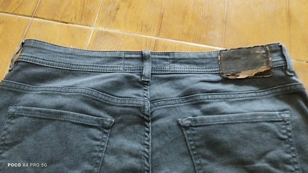 #PierreCardin likralı kot pantolon  Eni 47 Boyu 96 Paça 17 - 6