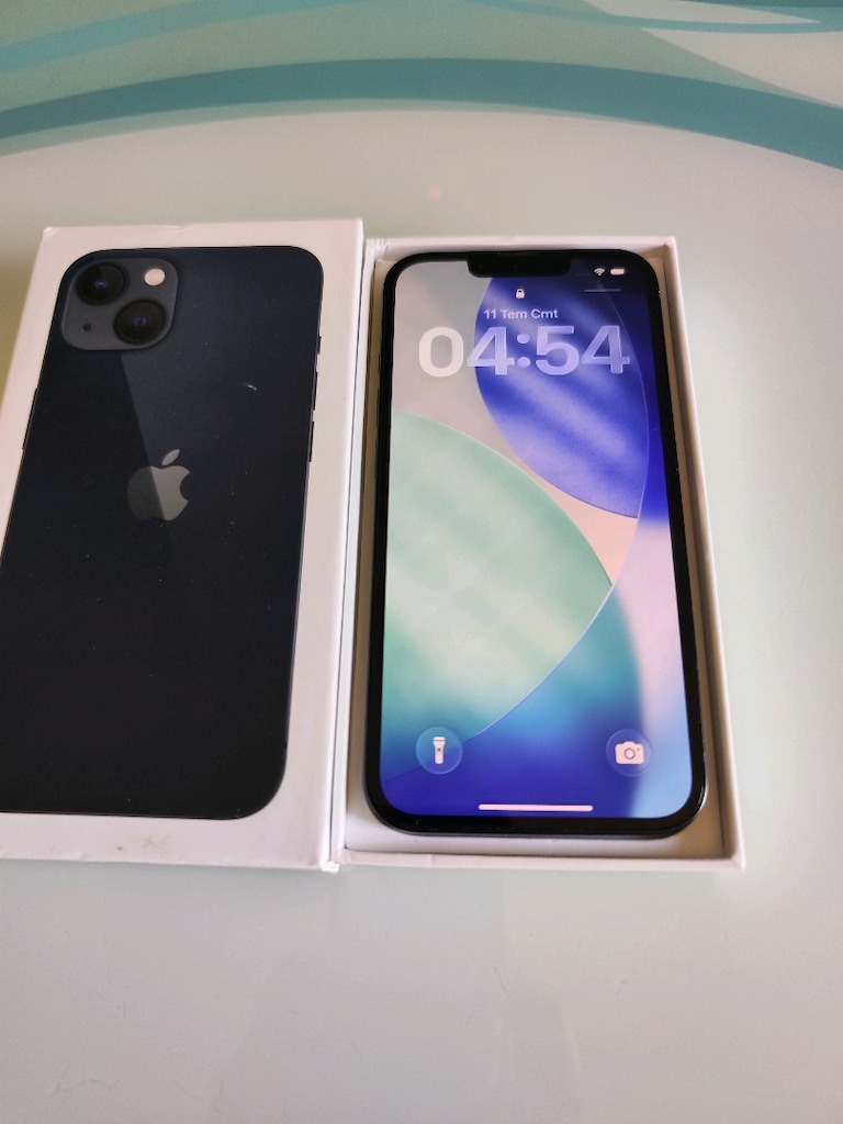 KARTA TAKSİT İPHONE 13 128 GB PİL 81 KUTU VE ŞARJ ALETİ MEVCUT - 3