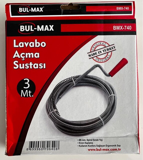 lavabo açma sustası 3 metre tel