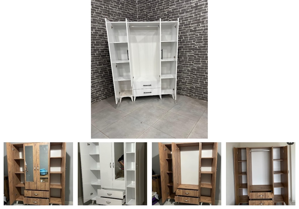 4 kapaklı elbise dolabı cixnmrsvcp - 2